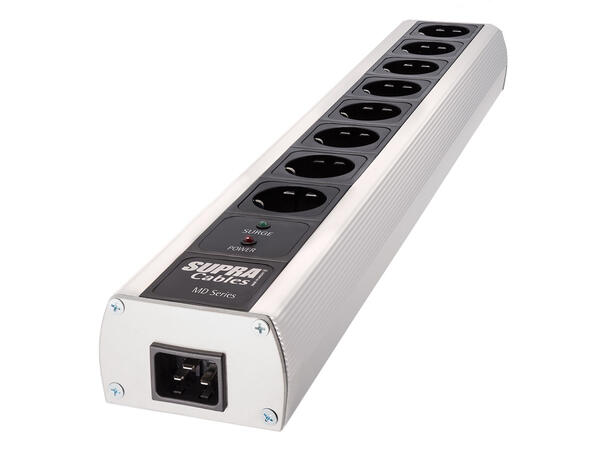 skjermet strømfordeler med NIF-filtrering og overspenningsvern